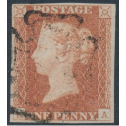 GREAT BRITAIN - 1841 1d red-brown QV, plate 11, check letters KA, used – SG # 7