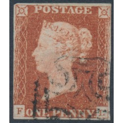 GREAT BRITAIN - 1843 1d red-brown QV, plate 31, check letters FL, used – SG # 8