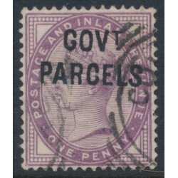 GREAT BRITAIN - 1897 1d lilac QV o/p GOVT PARCELS, used – SG # O69