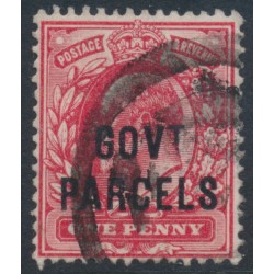 GREAT BRITAIN - 1902 1d scarlet KEVII o/p GOVT PARCELS, used – SG # O74