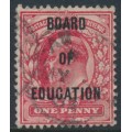 GREAT BRITAIN - 1902 1d scarlet KEVII o/p BOARD OF EDUCATION, used – SG # O84