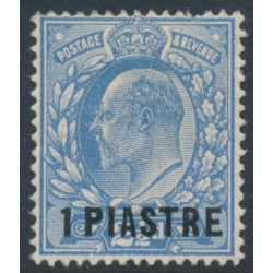 GREAT BRITAIN - 1912 1pi on 2½d blue KEVII, for use in The Levant, MH – SG # 28a