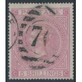 GREAT BRITAIN - 1874 5/- rose QV, Maltese Cross watermark, plate 2, used – SG # 126