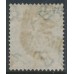 GREAT BRITAIN - 1856 1/- green QV, Emblems watermark, used – SG # 72