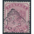 GREAT BRITAIN - 1880 2d deep rose QV, Imperial Crown watermark, used – SG # 168a