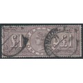 GREAT BRITAIN - 1884 £1 brown-lilac QV, crowns watermark, used – SG # 185