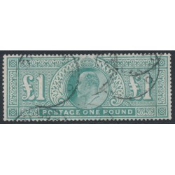 GREAT BRITAIN - 1911 £1 green KEVII definitive, used – SG # 320