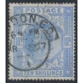 GREAT BRITAIN - 1902 10/- ultramarine KEVII definitive, used – SG # 265
