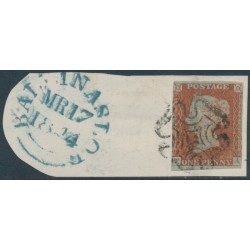 GREAT BRITAIN - 1843 1d red-brown QV, plate 34, check letters FA, used – SG # 8