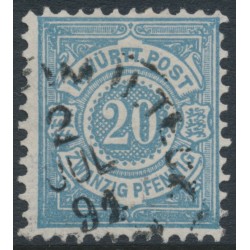 WÜRTTEMBERG - 1890 25pf grey-turquoise Numeral in Circle, used – Michel # 47b