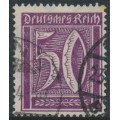 GERMANY - 1922 50pfg violet Numeral, network watermark, geprüft, used – Michel # 183