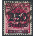 GERMANY - 1923 250Tausend on 200Mk red Numeral, geprüft, used – Michel # 292