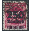 GERMANY - 1923 250Tausend on 200Mk red Numeral, used – Michel # 292