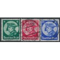 GERMANY - 1933 Opening of the New Parliament set of 3, used – Michel # 479-481