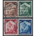 GERMANY - 1935 Return of Saarland set of 4, used – Michel # 565-568