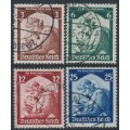 GERMANY - 1935 Return of Saarland set of 4, used – Michel # 565-568