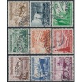 GERMANY - 1937 Ships and Boats set of 9, used – Michel # 651-659