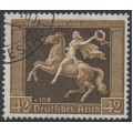 GERMANY - 1938 42+108pf brown Brown Ribbon Horse Race, used – Michel # 671