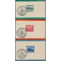 GERMANY - 1939 International Car & Motorcycle Exhibition set of 3, used – Michel # 686-688