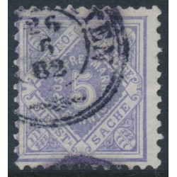 WÜRTTEMBERG - 1881 5pf pale blue-violet Numeral in Diamond Official, used – Michel # 101b