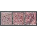 WÜRTTEMBERG - 1881-1901 10pf pale red, pale carmine-red & carmine-red Numerals, used – Michel # 203a-c