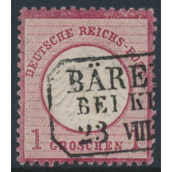 GERMANY - 1872 1Gr carmine Small Shield, used – Michel # 4