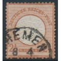 GERMANY - 1872 2½Gr reddish brown Large Shield (Großer Brustschild), used – Michel # 21a
