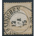 GERMANY - 1872 5Gr ochre-brown Large Shield (Großer Brustschild), cancelled in 1875, used – Michel # 22