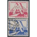 EAST GERMANY / DDR - 1951 Leipzig Messe set of 2, used – Michel # 282-283