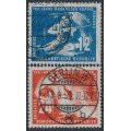 EAST GERMANY / DDR - 1950 Copper Mining set of 2, used – Michel # 273-274