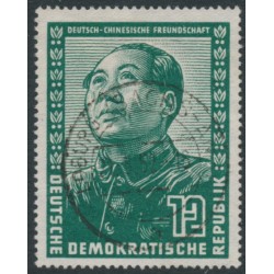 EAST GERMANY / DDR - 1951 12pf dark green German-Chinese Friendship, used – Michel # 286