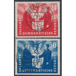 EAST GERMANY / DDR - 1951 German-Polish Friendship set of 2, used – Michel # 284-285