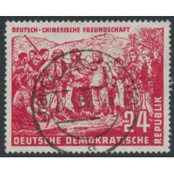 EAST GERMANY / DDR - 1951 24pf red German-Chinese Friendship, used – Michel # 287