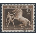 GERMANY - 1939 42+108pf brown Brown Ribbon Horse Race, used – Michel # 699