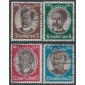 GERMANY - 1934 Colonial Explorers set of 4, used – Michel # 540-543