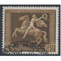 GERMANY - 1938 42+108pf brown Brown Ribbon Horse Race, used – Michel # 671