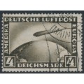 GERMANY - 1928 4RM black-brown Graf Zeppelin, used – Michel # 424