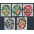 GERMANY - 1929 Coats of Arms Charity set of 5, used – Michel # 430-434