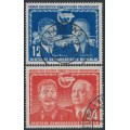 EAST GERMANY / DDR - 1951 German-Soviet Friendship set of 2, used – Michel # 296-297