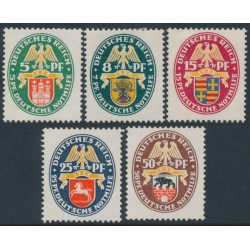 GERMANY - 1928 Coats of Arms Charity set of 5, MH – Michel # 425-429