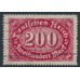 GERMANY - 1923 200Mk deep rose Numeral, offset on reverse, used – Michel # 248c