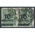 GERMANY - 1923 10Milliarden on 50Millionen Mk Numeral, misplaced o/p, used – Michel # 336B