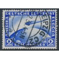 GERMANY - 1928 2RM ultramarine Graf Zeppelin, used – Michel # 423