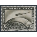 GERMANY - 1928 4RM black-brown Graf Zeppelin, used – Michel # 424