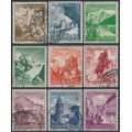 GERMANY - 1938 Winter Relief set of 9, used – Michel # 675-683