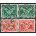 GERMANY - 1925 Traffic Exhibition sets of 2, both watermarks, used – Michel # 370-371