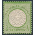 GERMANY - 1872 ⅓Gr green Large Shield, MH – Michel # 17a