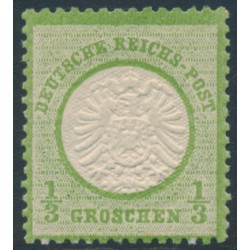 GERMANY - 1872 ⅓Gr green Large Shield, MH – Michel # 17a