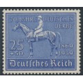 GERMANY - 1939 25+50pf ultramarine German Derby Horse Race, MNH – Michel # 698