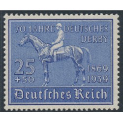 GERMANY - 1939 25+50pf ultramarine German Derby Horse Race, MNH – Michel # 698